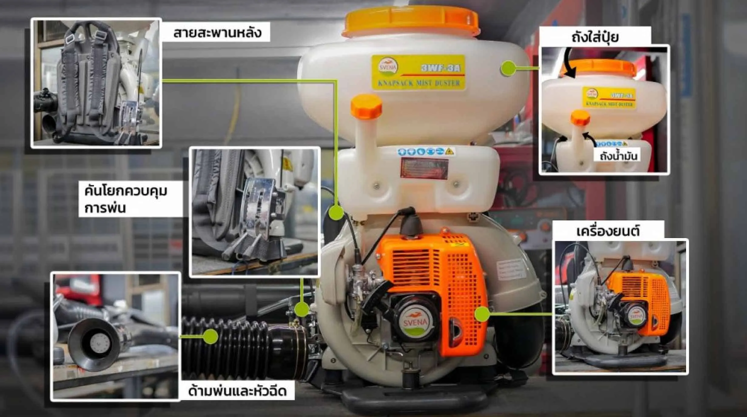 อุปกรณ์เครื่องพ่นยา เครื่องพ่นปุ๋ย มีอะไรบ้าง? อุปกรณ์เครื่องพ่นยา เครื่องพ่นปุ๋ย มีอะไรบ้าง?